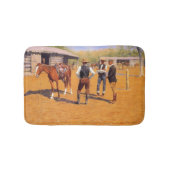 アメリカ買の野生の西のポロポニー バスマット (正面)