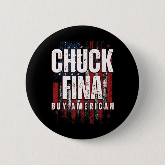アメリカ買チャックフィナ中国貿易解放日 缶バッジ (正面)
