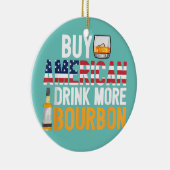 アメリカ買ドリンクもっとバーボンウイスキおもしろいー セラミックオーナメント (右)