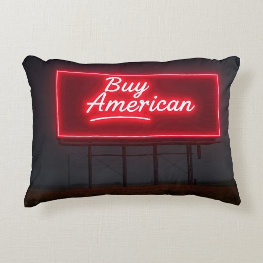 アメリカ買レッドネオン看板 アクセントクッション (正面)