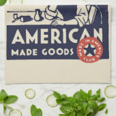 アメリカ買人 キッチンタオル (折り畳み)