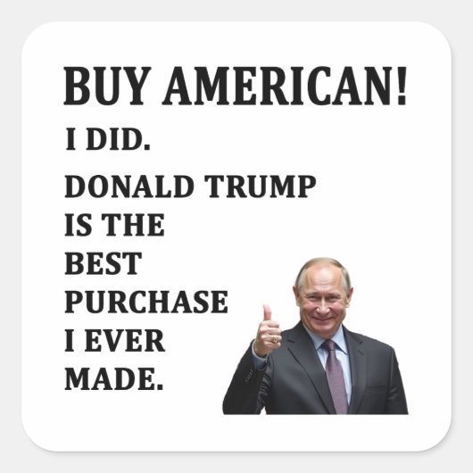 アメリカ買人 スクエアシール (正面)