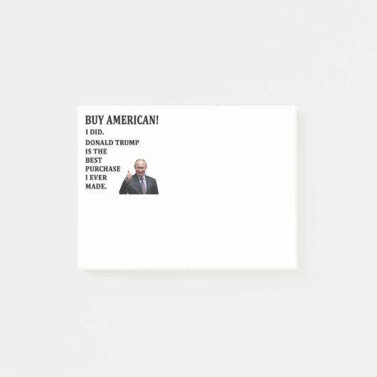 アメリカ買人 ポストイット (正面)