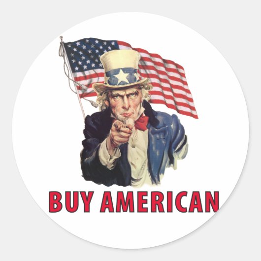 アメリカ買人 ラウンドシール (正面)
