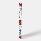 アメリカ赤白と青のフローラとハゲのワシ Case-Mate iPhoneケース (裏面 / 右)