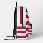 アメリカ赤白と青を祝福する神 プリントバックパック (左)