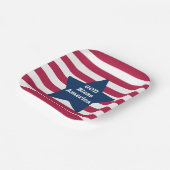 アメリカ赤白と青を祝福する神 ペーパープレート (傾斜あり)