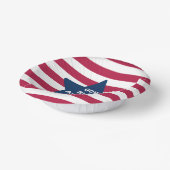 アメリカ赤白と青を祝福する神 ペーパーボウル (傾斜あり)
