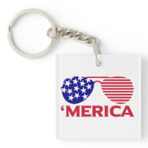 アメリカ赤白青サングラス