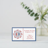 アメリカ赤白青花火愛国的アメリカ 名刺 (スタンド正面)