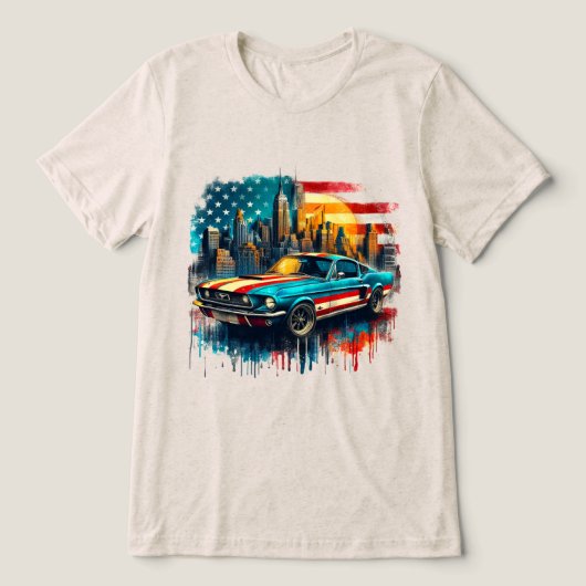 アメリカ車 トライブレンドTシャツ (デザイン正面)