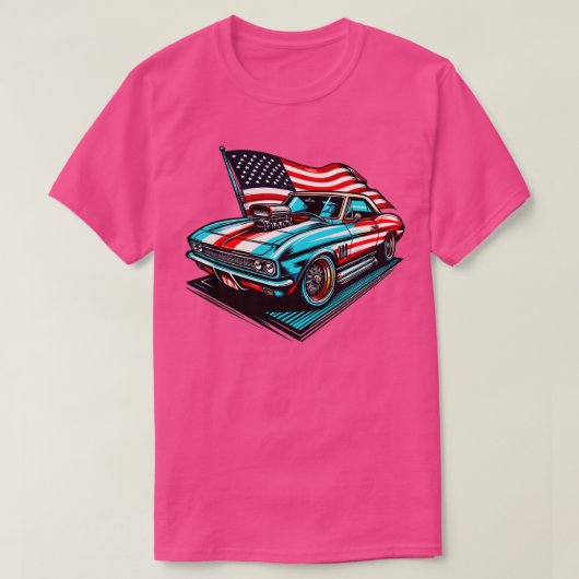 アメリカ車 Tシャツ (デザイン正面)