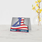 アメリカ軍に感謝を　退役軍人の日 カード (黄色い花)