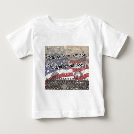 アメリカ軍に感謝！-ヴィンテージ ベビーTシャツ (正面)