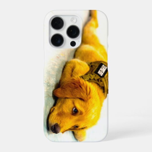アメリカ軍の軍用犬 iPhoneケース (裏面)