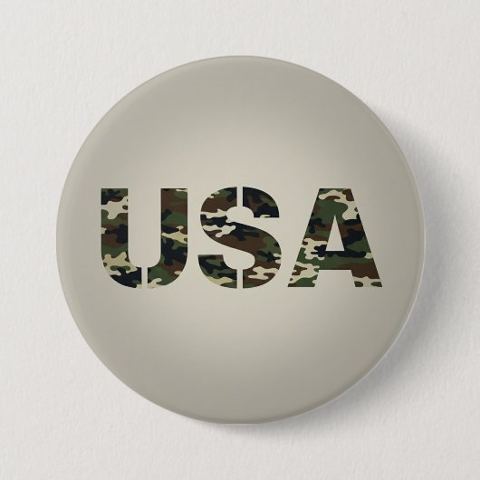 アメリカ軍の迷彩 缶バッジ (正面)