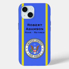 アメリカ軍の防衛エンブレム -- パーソナライズ iPhone 15ケース