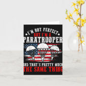 アメリカ軍パラシュート部隊 退役軍人の日 兵隊 アメリカ人 カード (黄色い花)