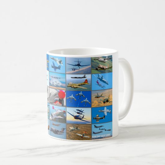 アメリカ軍レガシー航空機「モンタージュ」 コーヒーマグカップ (正面右)