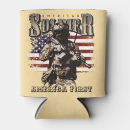 アメリカ軍人 缶クーラー