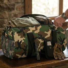 アメリカ軍迷彩パターン ダッフルバッグ