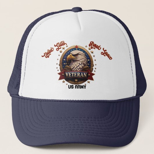 アメリカ軍退役軍人カスタム キャップ (正面)