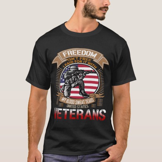 アメリカ軍退役軍人トリビュートTシャツ Tシャツ (正面)