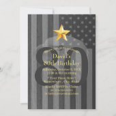 アメリカ軍退役軍人ハゲワシ誕生日パーティー 招待状 (正面)
