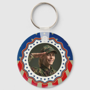 アメリカ軍退役軍人・メモリアルデー カスタム写真 キーホルダー