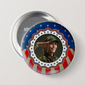 アメリカ軍退役軍人・メモリアルデー カスタム写真 缶バッジ (正面&裏面)
