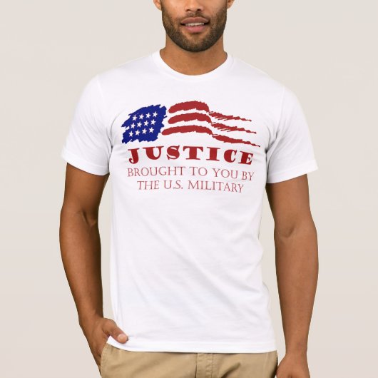 アメリカ軍隊が運んだ正義 Tシャツ (正面)