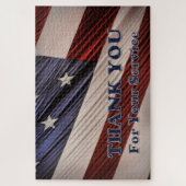 アメリカ軍隊退役軍人愛国旗ありがとう ジグソーパズル (縦)