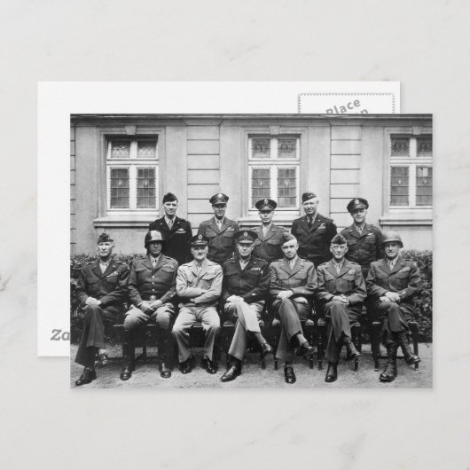 アメリカ軍隊高官 ポストカード (正面/裏面)