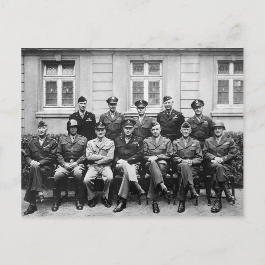 アメリカ軍隊高官 ポストカード (正面)