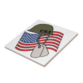 アメリカ軍隊 タイル (側面)