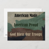 アメリカ軍隊 ポストカード (正面/裏面)