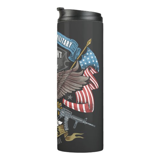 アメリカ軍隊(国旗とワシあり) タンブラー (回転右)