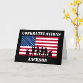 アメリカ軍 オーダーメイド 卒業 カード (黄色い花)