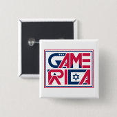 アメリカ軍 ゲーム 缶バッジ (正面&裏面)
