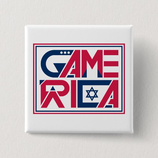 アメリカ軍 ゲーム 缶バッジ (正面)
