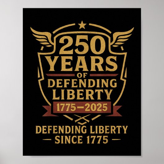 アメリカ軍 パレード 250周年記念 愛国 ポスター (正面)