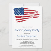 アメリカ軍 別離パーティー アメリカ国旗パーティー 招待状 (正面)