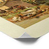 アメリカ農家ヴィンテージプリントターキーダックス ポスター (角)