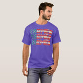 アメリカ農家米国国旗の農業農業 Tシャツ (正面フル)