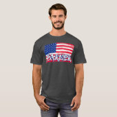 アメリカ農家米国国旗 – 農家農業ギフト Tシャツ (正面フル)