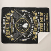 アメリカ退役軍人の厳粛な誓い シェルパブランケット (正面(横))