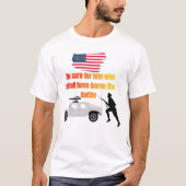 アメリカ退役軍人の白 Tシャツ (正面)