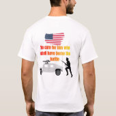 アメリカ退役軍人の白 Tシャツ (裏面)