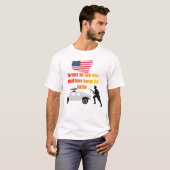 アメリカ退役軍人の白 Tシャツ (正面フル)