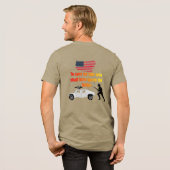 アメリカ退役軍人オリーブ トライブレンドTシャツ (フル背面)
